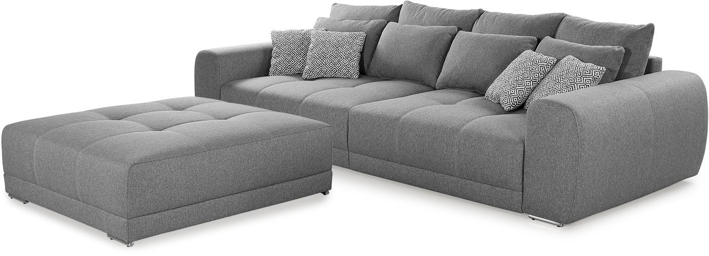 Jockenhöfer Gruppe Big-Sofa »Moldau XXL, B: 306 cm« Mega-Sofa, mit Federkern & 4 Zierkissen