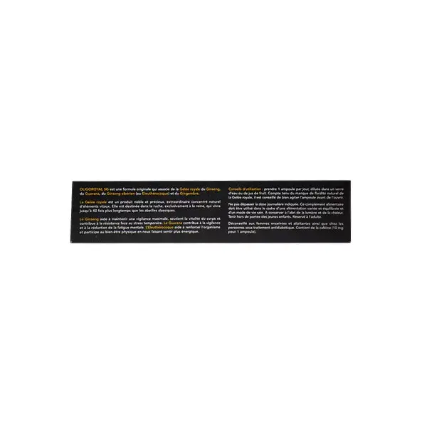 SID Nutrition Oligoroyal 5G Vitalité et Energie 20 ampoules