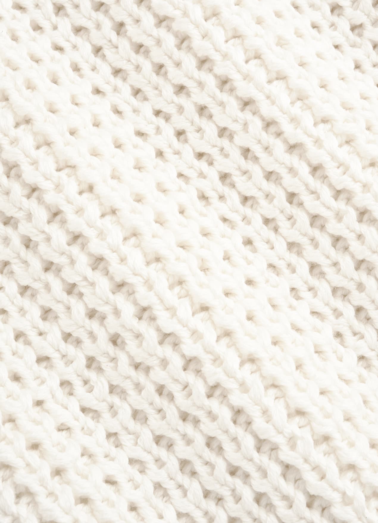 Cardigan oversize en crochet blanc cassé