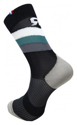 Chaussettes Rafa'l Stripes Noir / Blanc / Vert