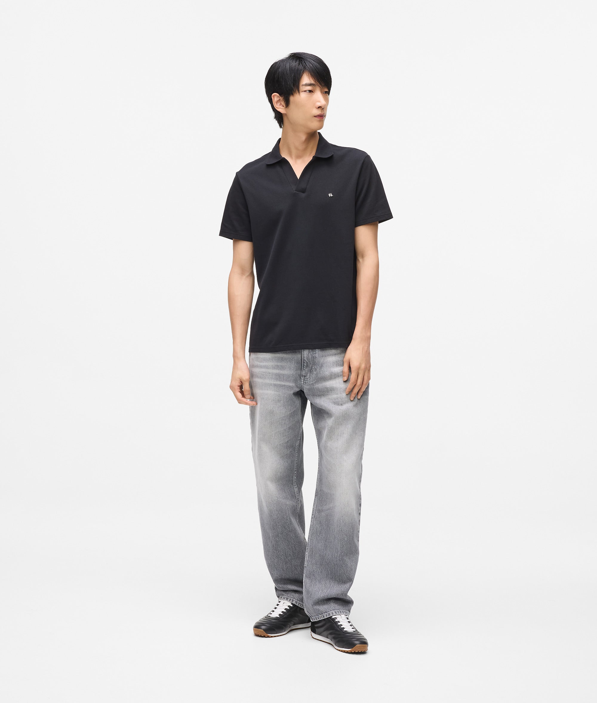 Monogram pin Polo shirt