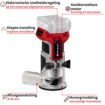 Einhell 18V kantenfrees TP-ET 18 LI BL (zonder accu)
