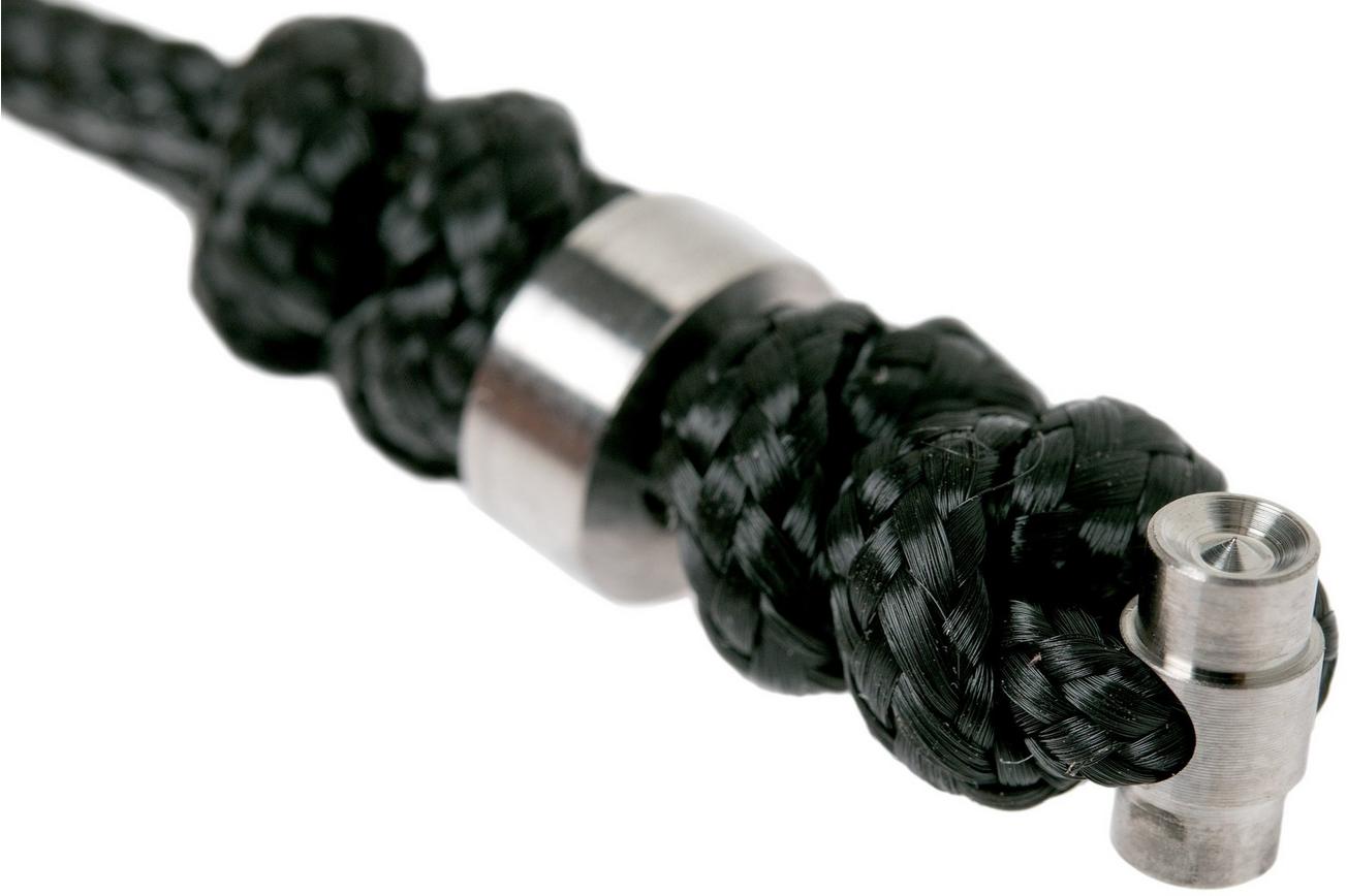 Chris Reeve Small Sebenza Lanyard with bead black/silver S31-7008