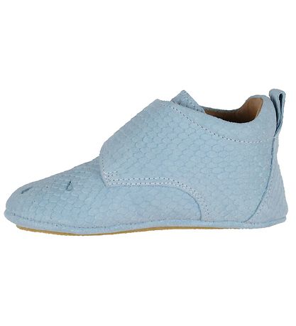 Above Copenhagen Leder-Krabbelschuhe - Light Blue Suede