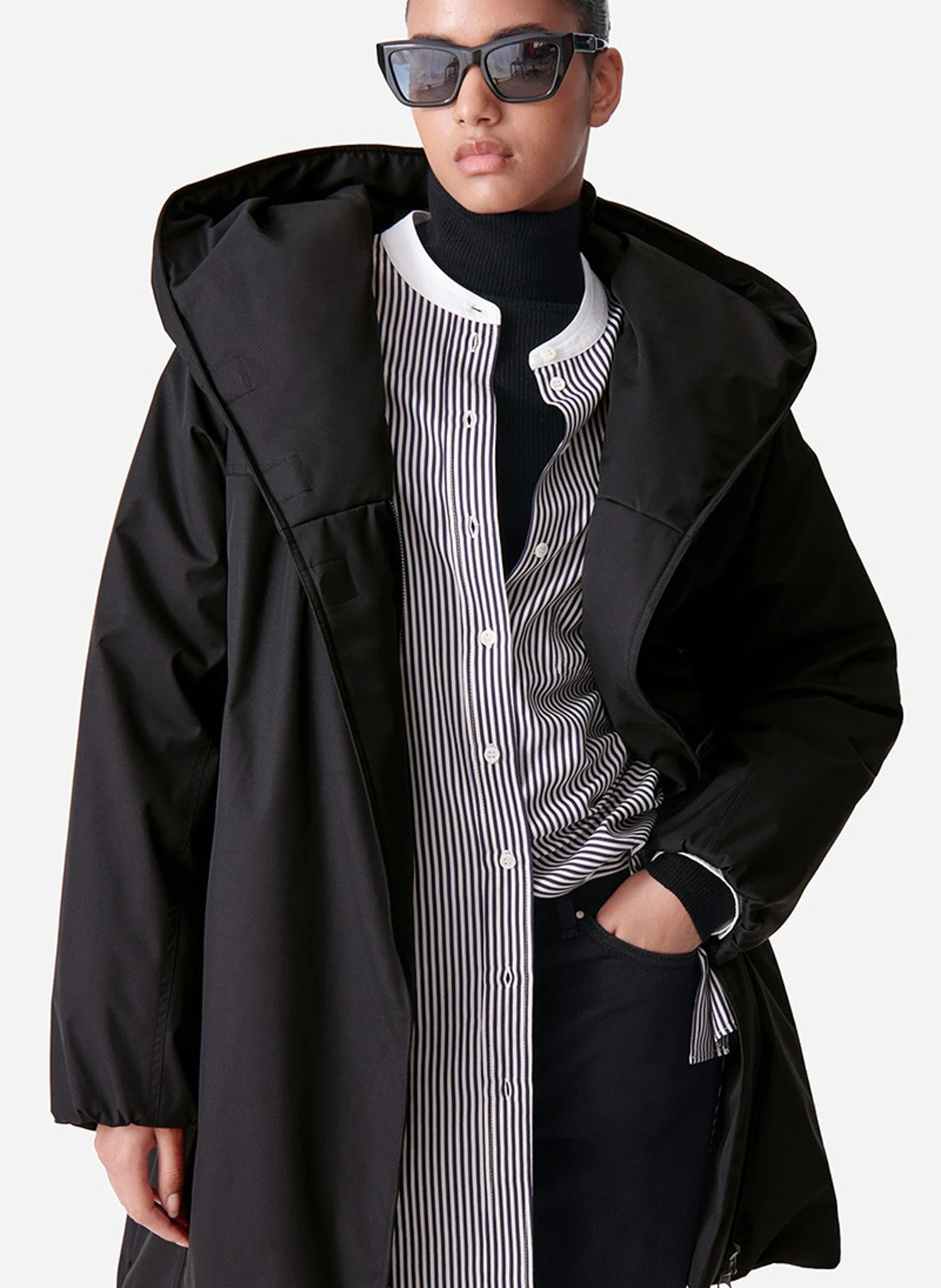 DANMARK - Manteau à capuche | Noir