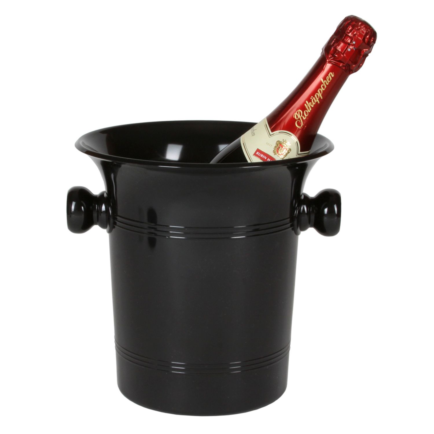 SEKT/CHAMPAGNER Kübel 4.0l, schwarz glänzend, Made in Germany