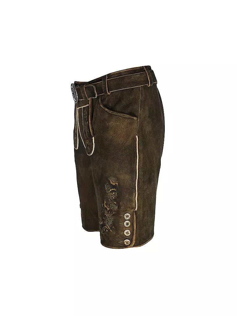 GWEIH & SILK Lederhose JULIAN braun