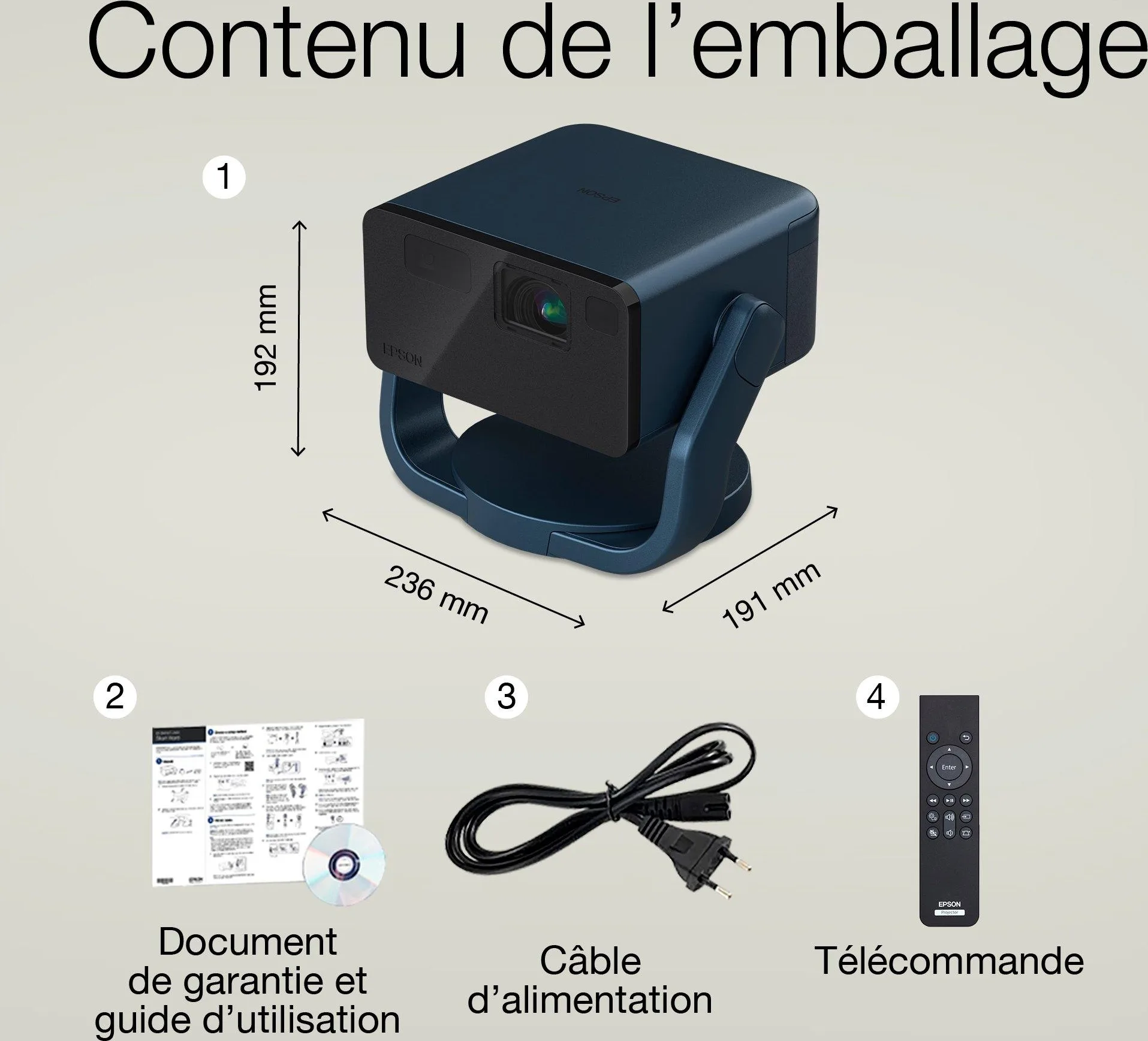 Epson EF-22 Vidéoprojecteurs