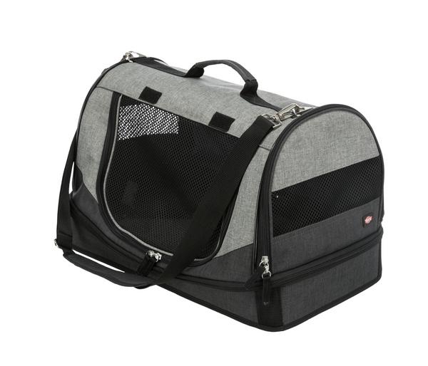 Trixie Transporttasche Holly, schwarz/grau,