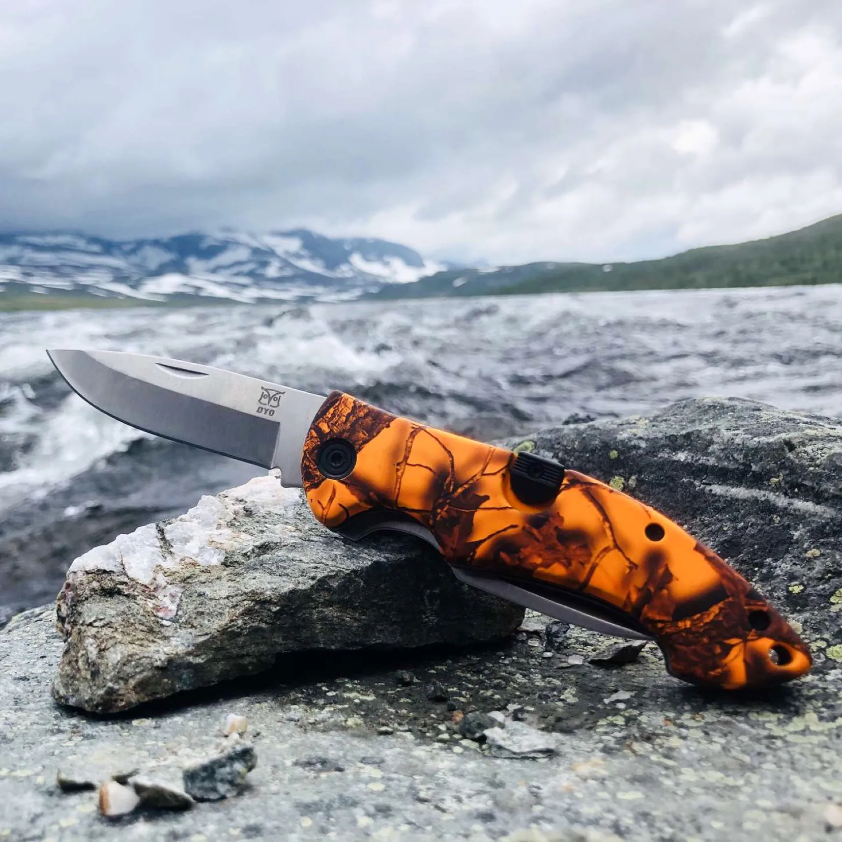 Øyo Gevir jaktkniv Green/Orange