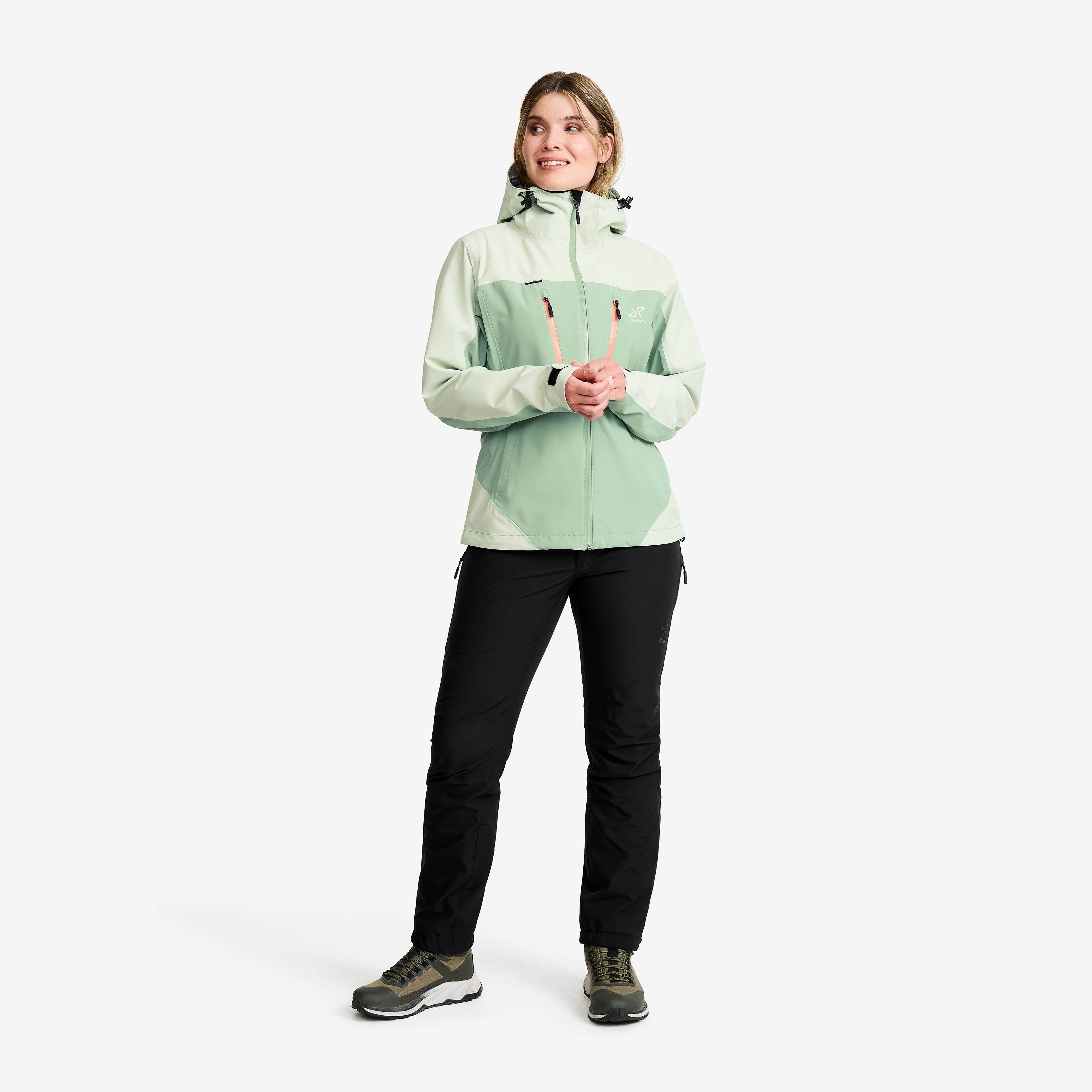 Silence Proshell 3L Jacket Dame Mercury/Iceberg Green