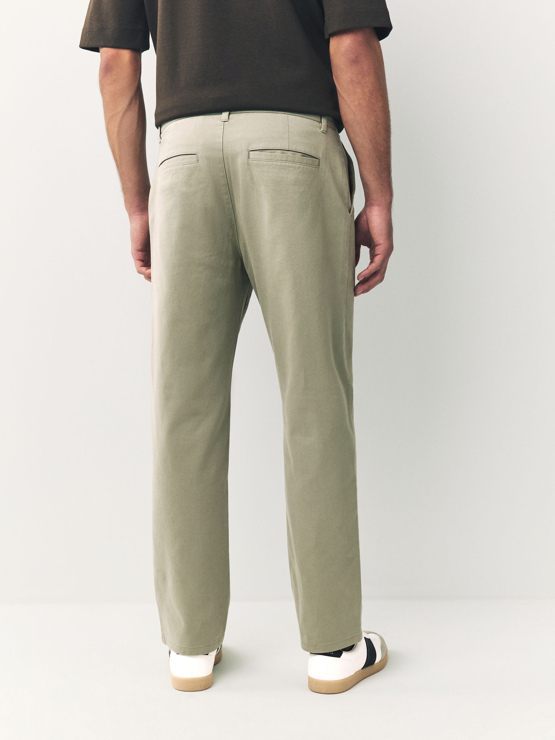 Grijs-groen - Stretchy chino