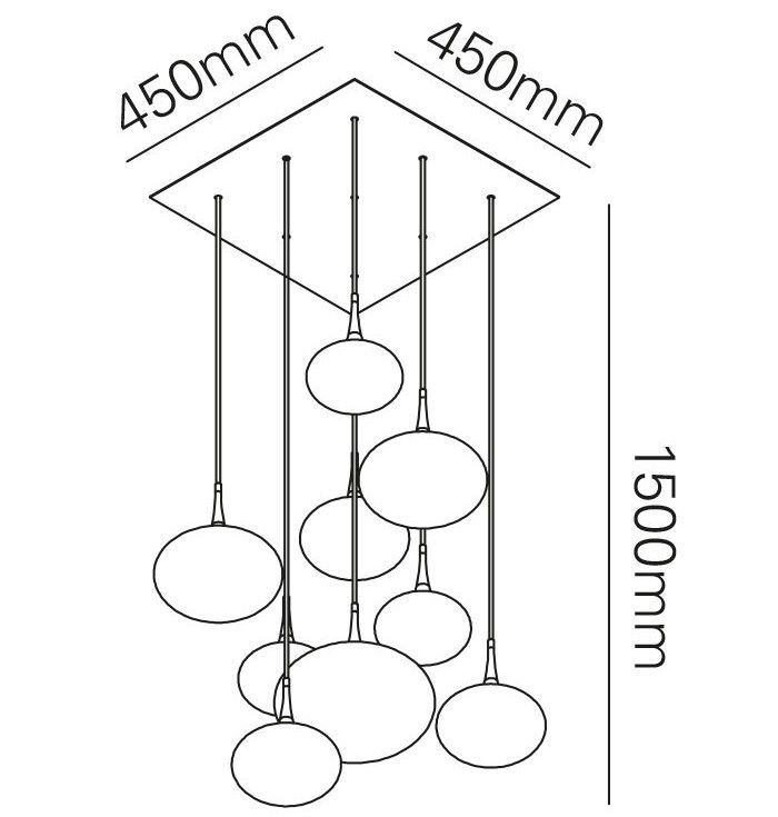 Hanglamp Paradiso  | Maretti LightingB45 x D45 cm