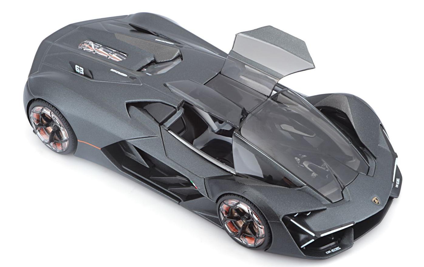 Lamborghini Terzo Milennio Grau 1:24Sammlermodell im Massstab 1:24