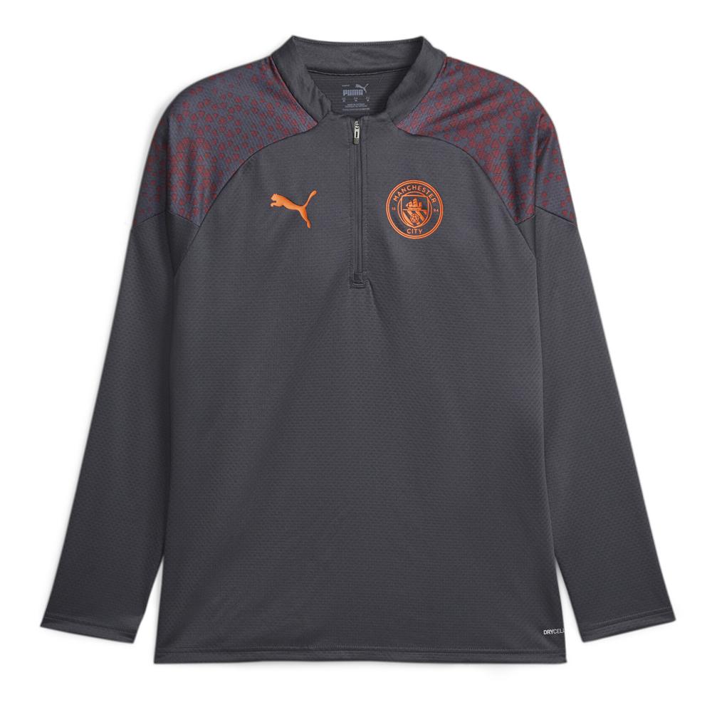 Puma Manchester City Sweat 1/4 Gris Homme Puma 2023/2024