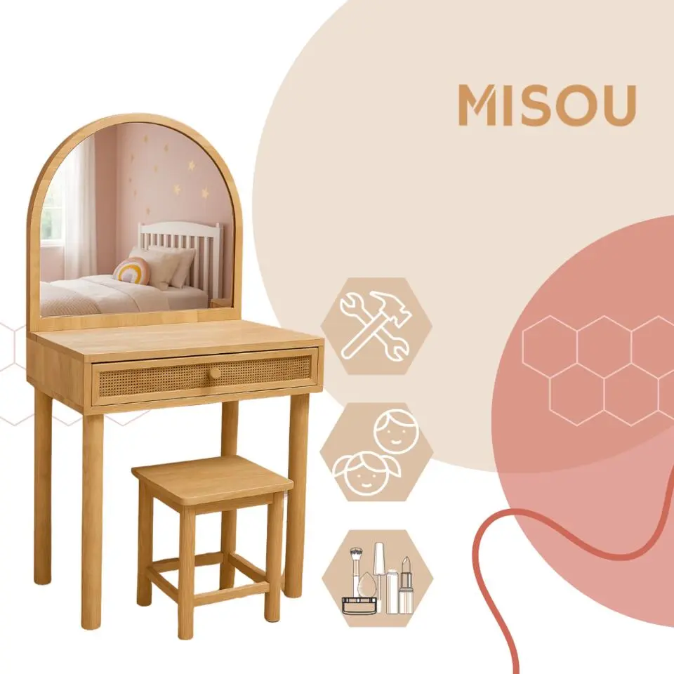 MISOU Make up tafel - Bruin