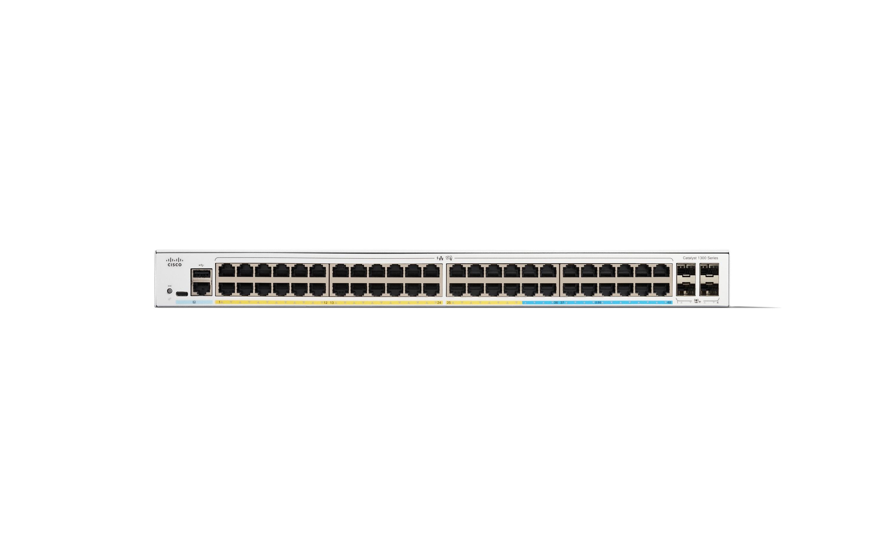 PoE+ Switch Catalyst C1300-48FP-4X 52 Port<br>Cisco Catalyst Switches der Serie 1300