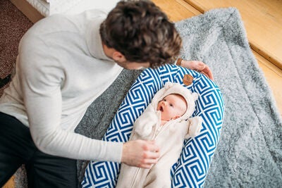 EcoViking Organic Babynest Cover Ancient Blue