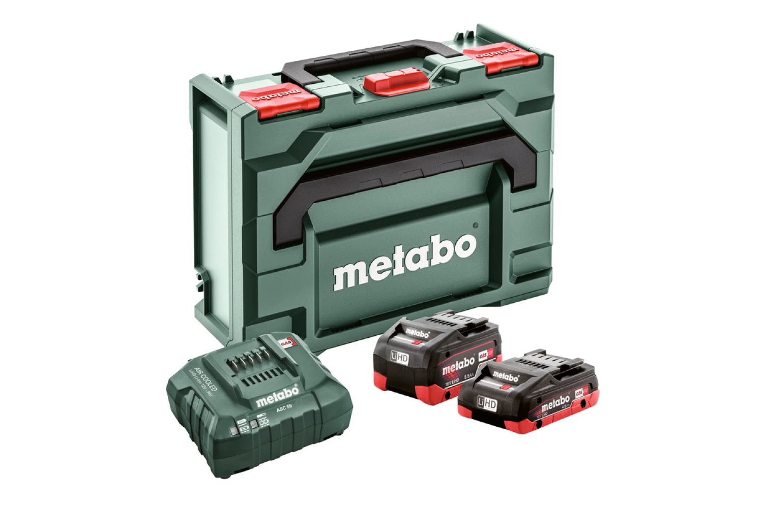 Metabo 685136000 18V LiHD accu starterset (1x 4.0Ah   1x 5.5Ah accu)   lader in MetaBox