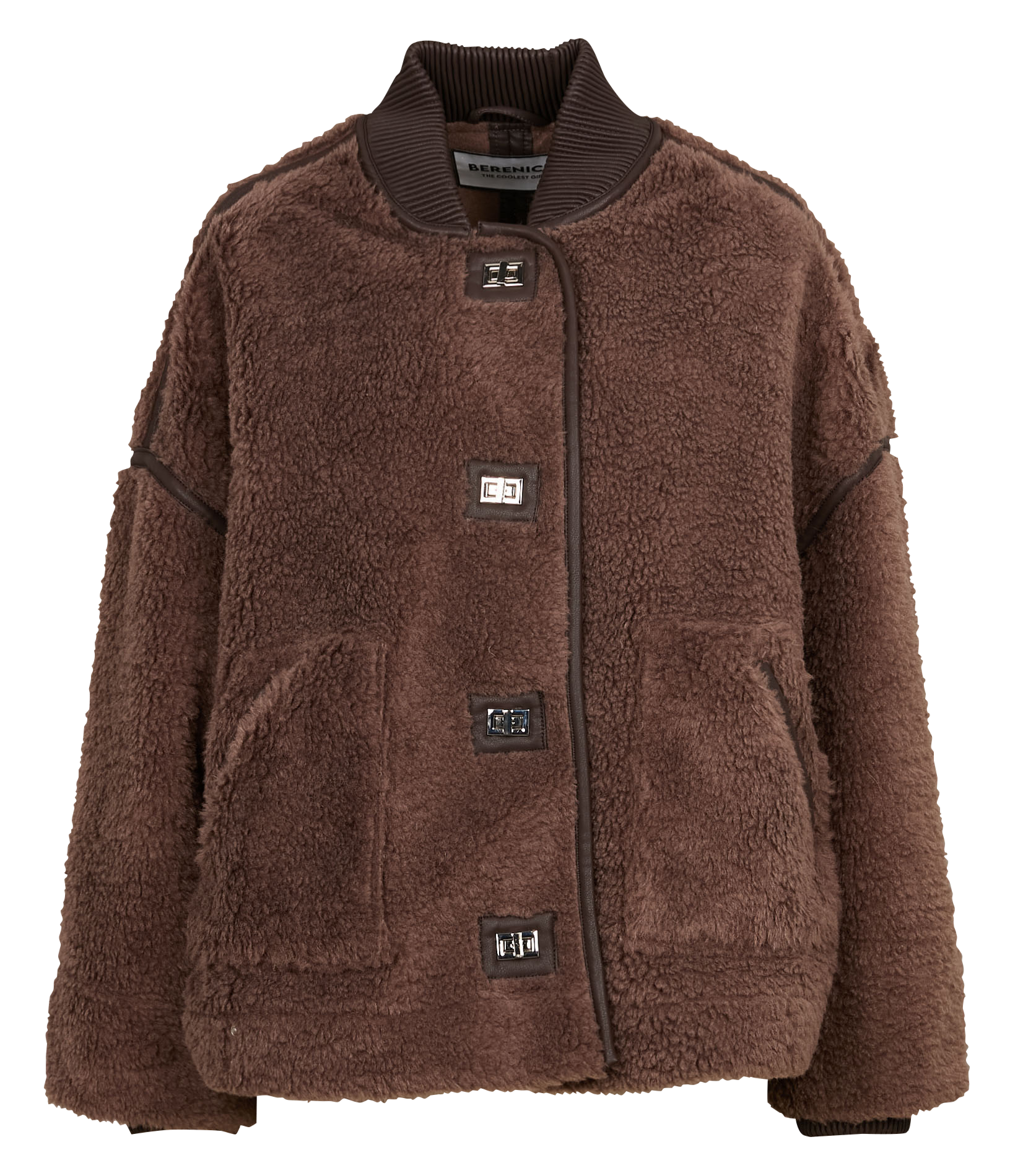 MILANO - Manteau en fausse fourrure | Marron