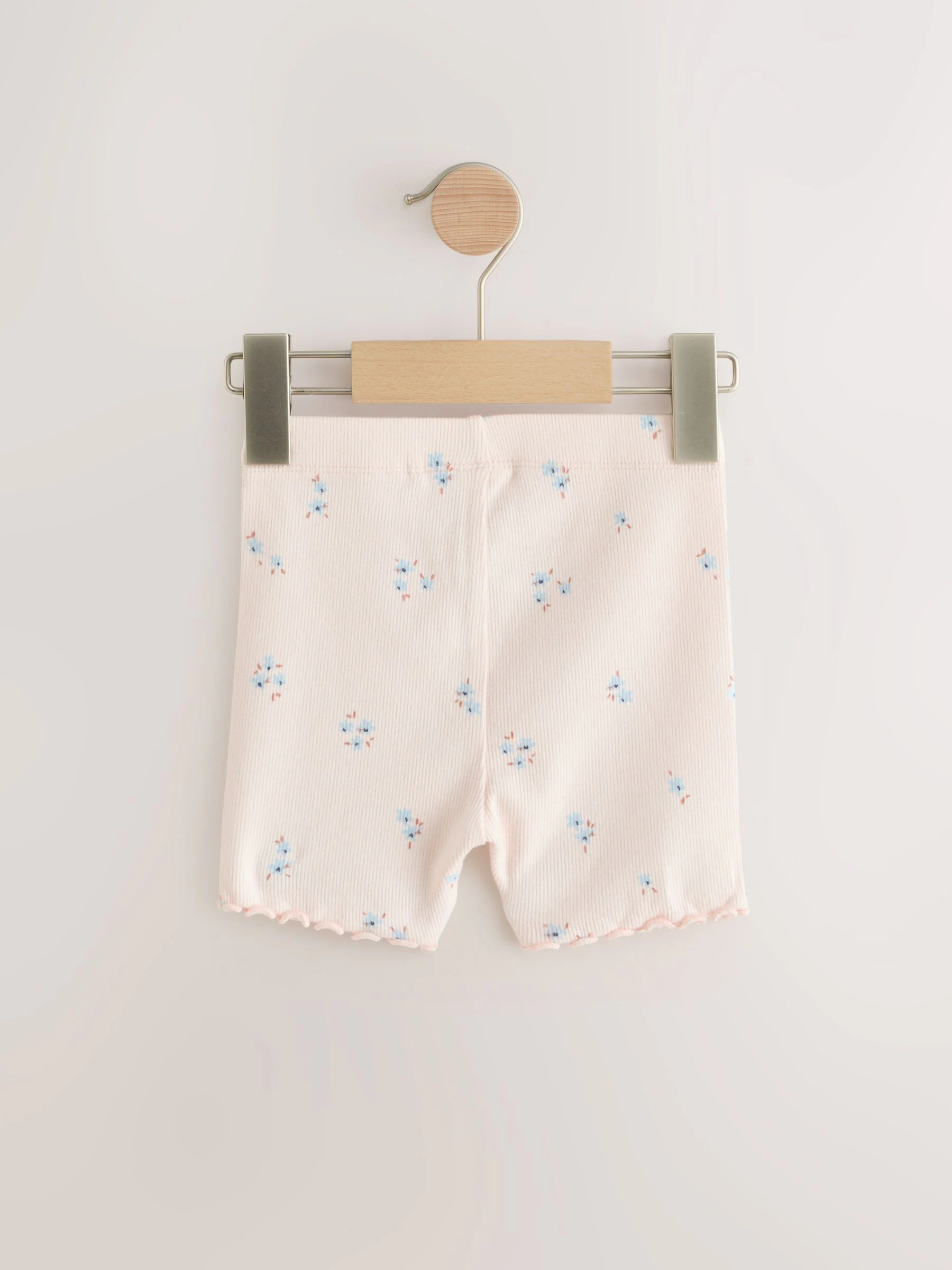 Blauw - Verpakking van 5 geribbelde shorts (3 mnd - 7 jr)