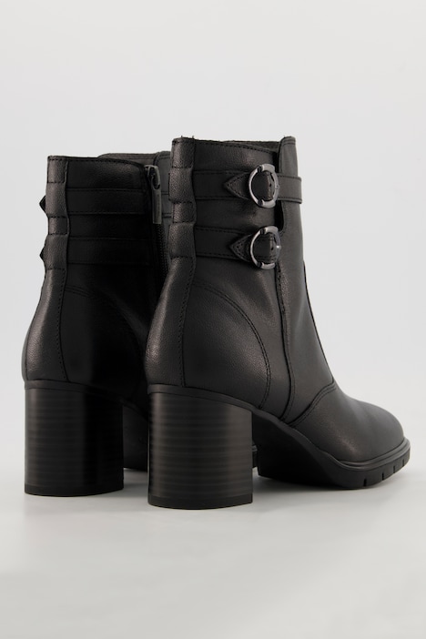 Leder-Stiefeletten, Tamaris Comfort, Zierriegel, Weite H