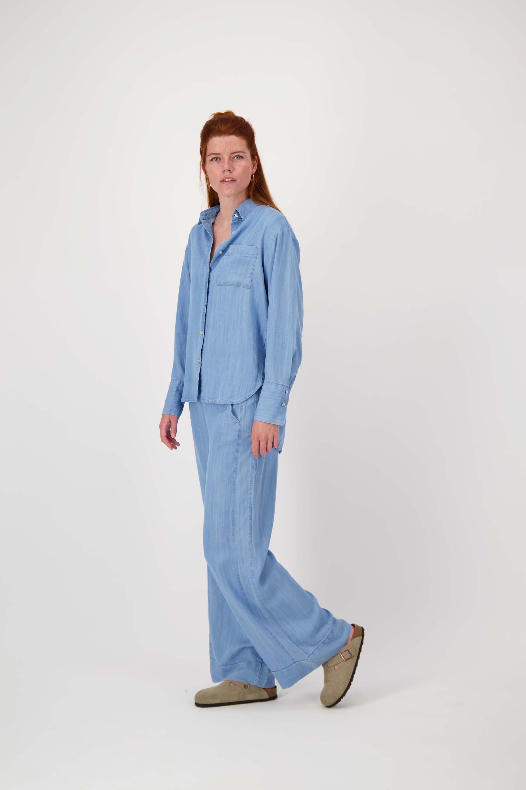 broek van denim tencel