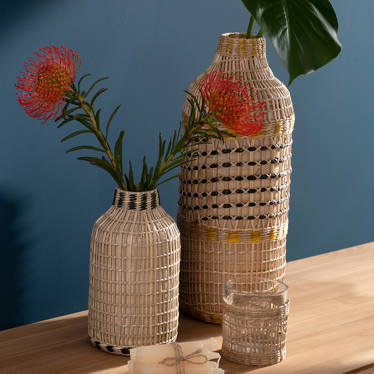LA REDOUTE INTERIEURS<br>Vaso decorativo em bambu H42 cm Encanamento