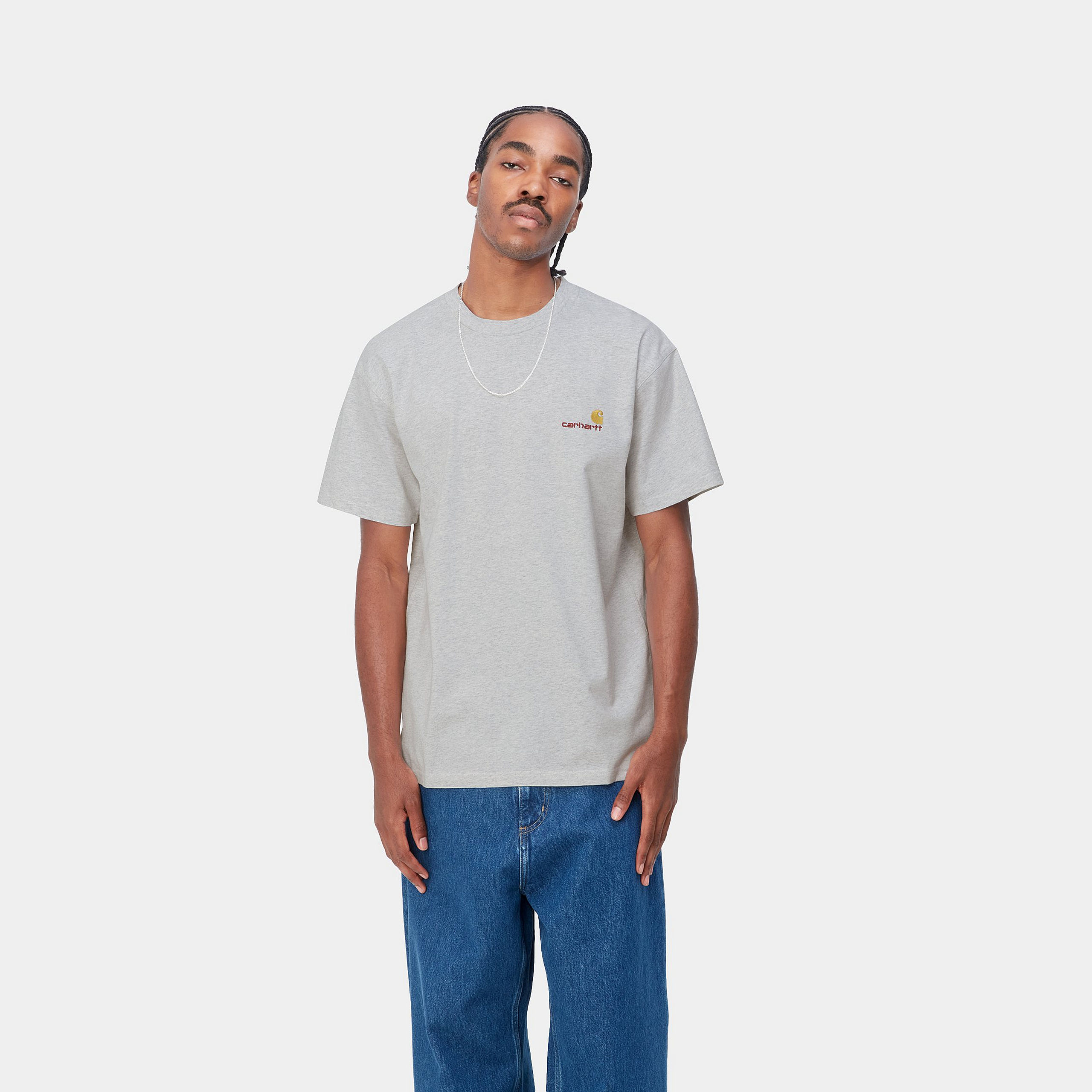 Carhartt WIP SS American Script T-Shirt Natural
