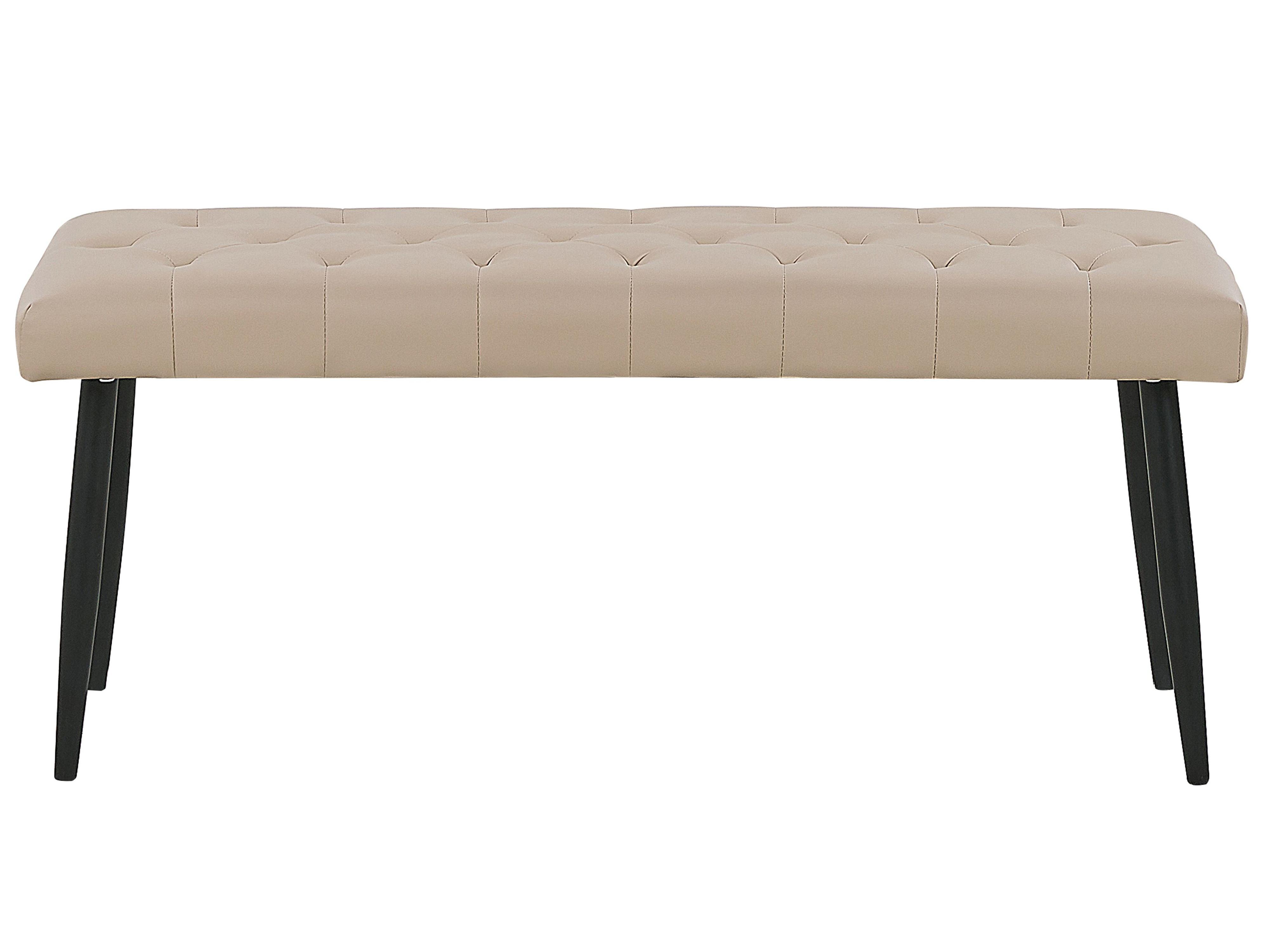 Bankje ESSONNE Kunstleer Beige