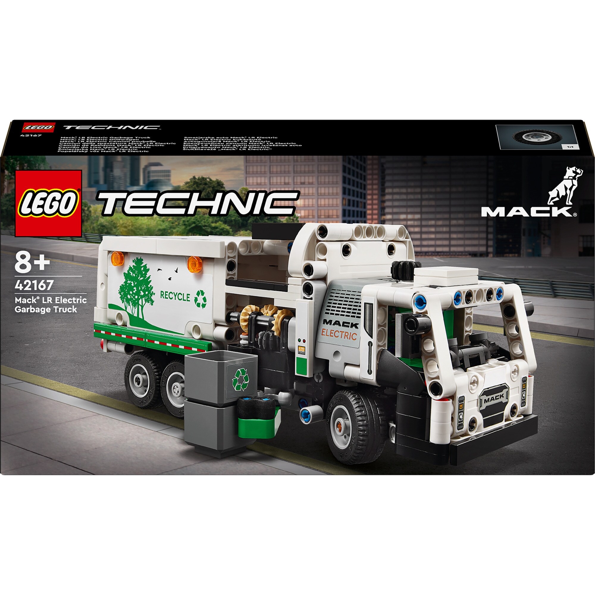 LEGO Konstruktionsspielzeug Technic Mack LR Electric Müllwagen