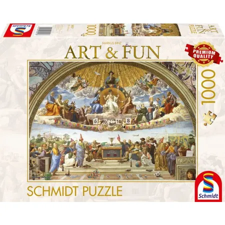 Schmidt Spiele Puzzle - Disputation des Heiligen Sakraments 2024​, 1000 Teile