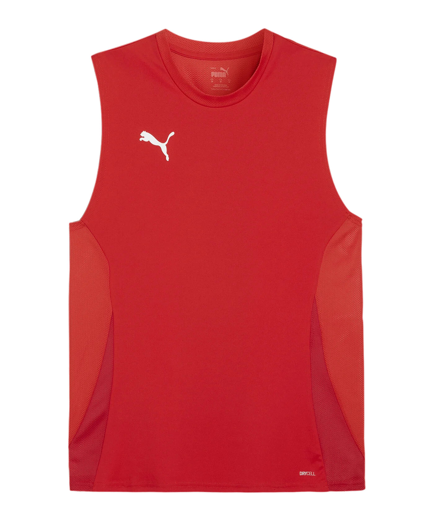 PUMA teamGOAL Tanktop Rot Weiss F01