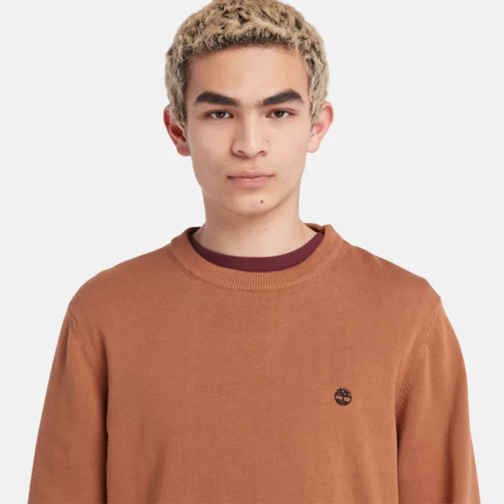 Suéter Williams River Crewneck Masculino na cor Laranja