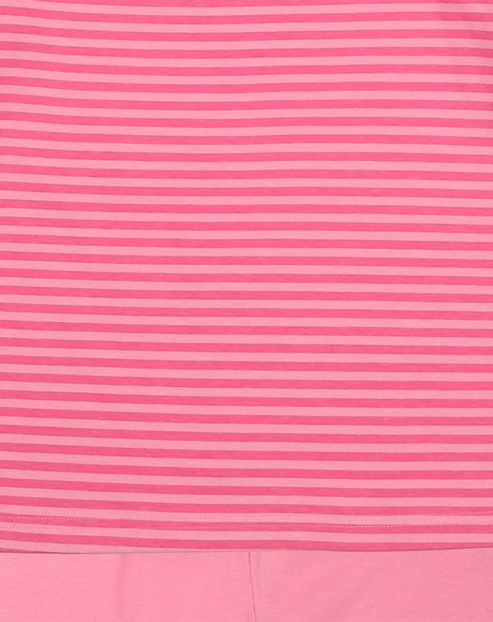 Schlafanzug CLASSICS – PFERD 2-teilig kurz in pink/rosa