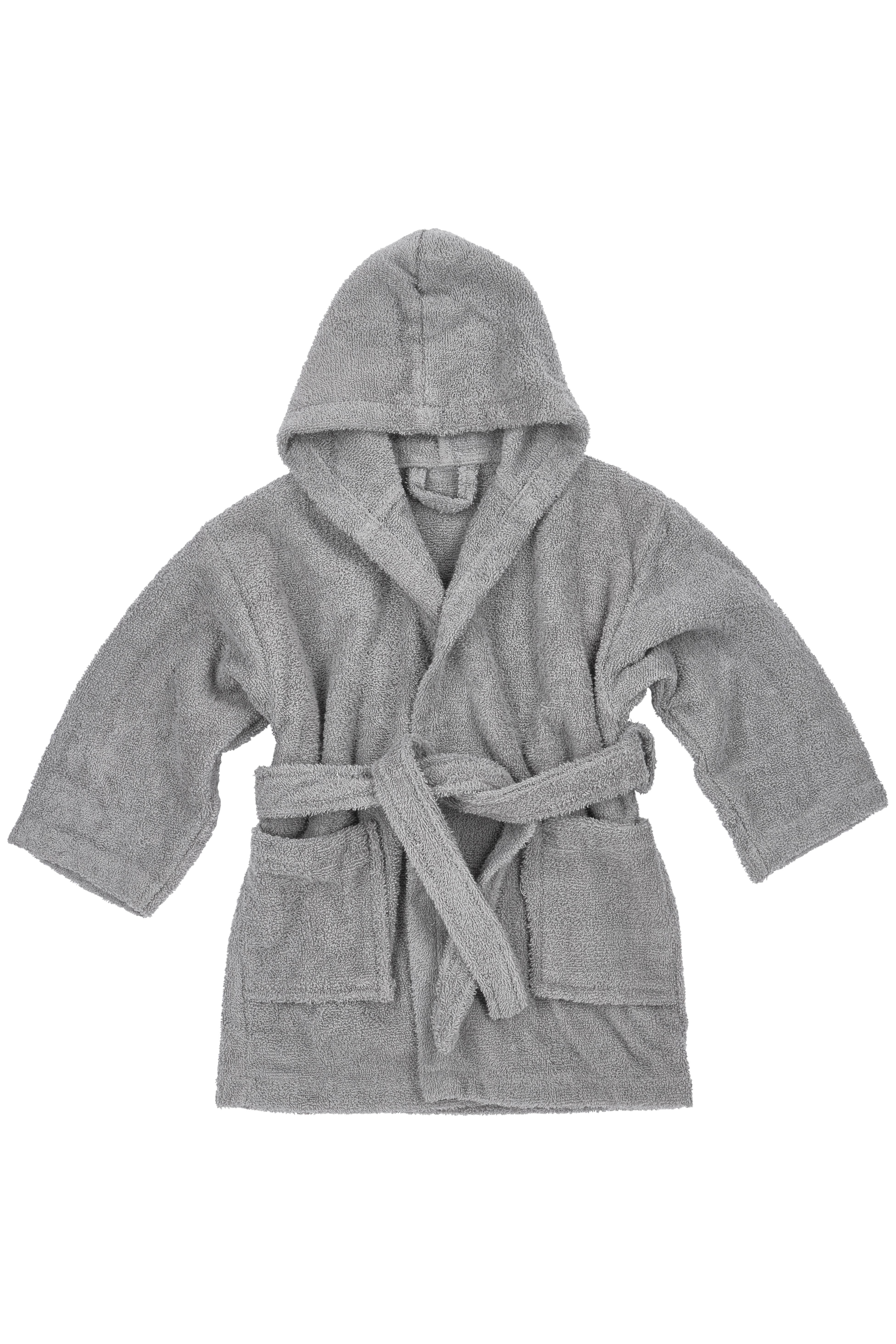Meyco basic badstof badjas grijs