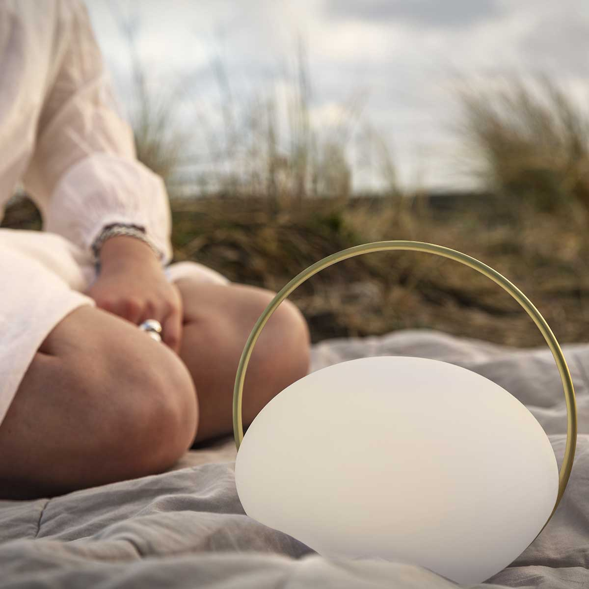 Tafellamp Orbit draagbaar Wit