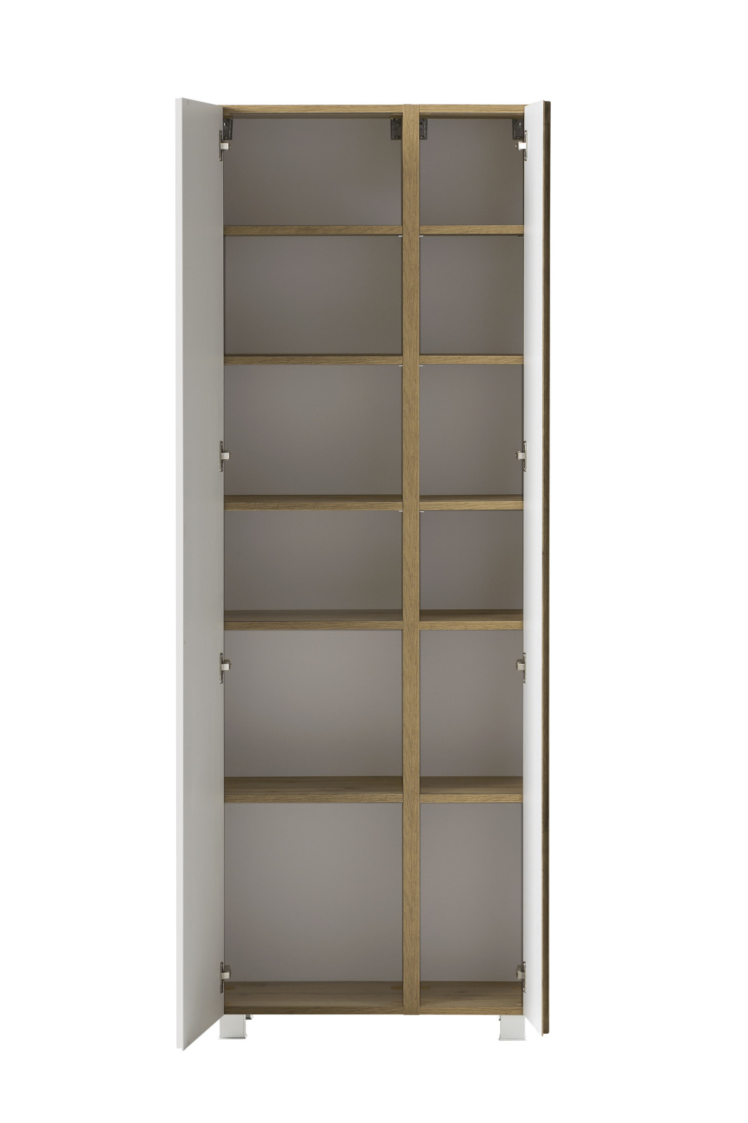 Seitenschrank - Wotaneiche - weiß matt - 65 cm