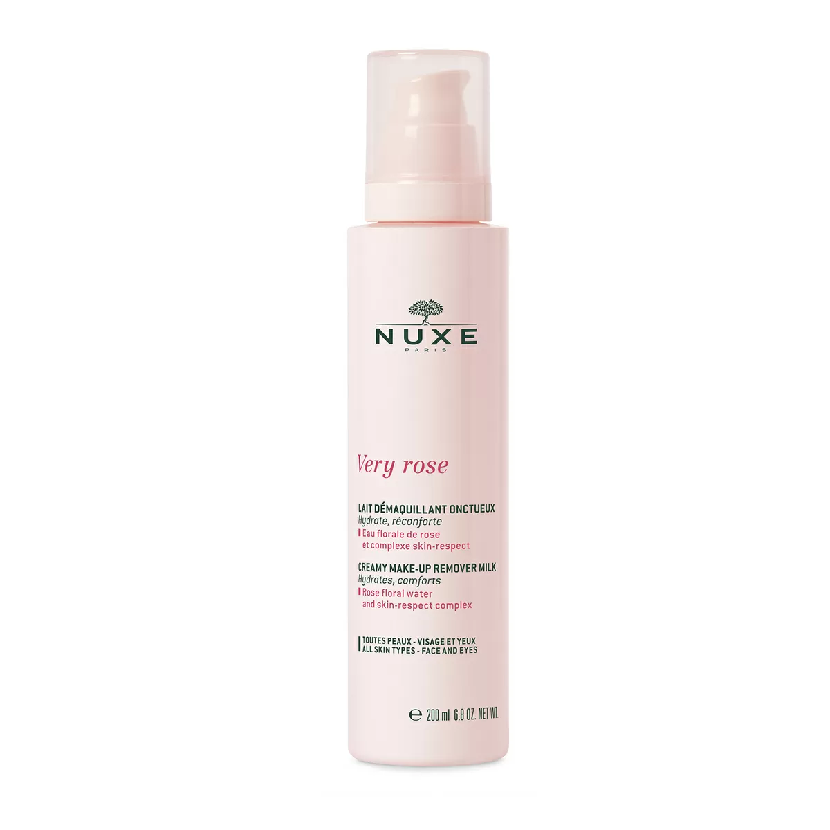 Nuxe Very Rose Creamy Makeup Remover Milk - 200 ml.