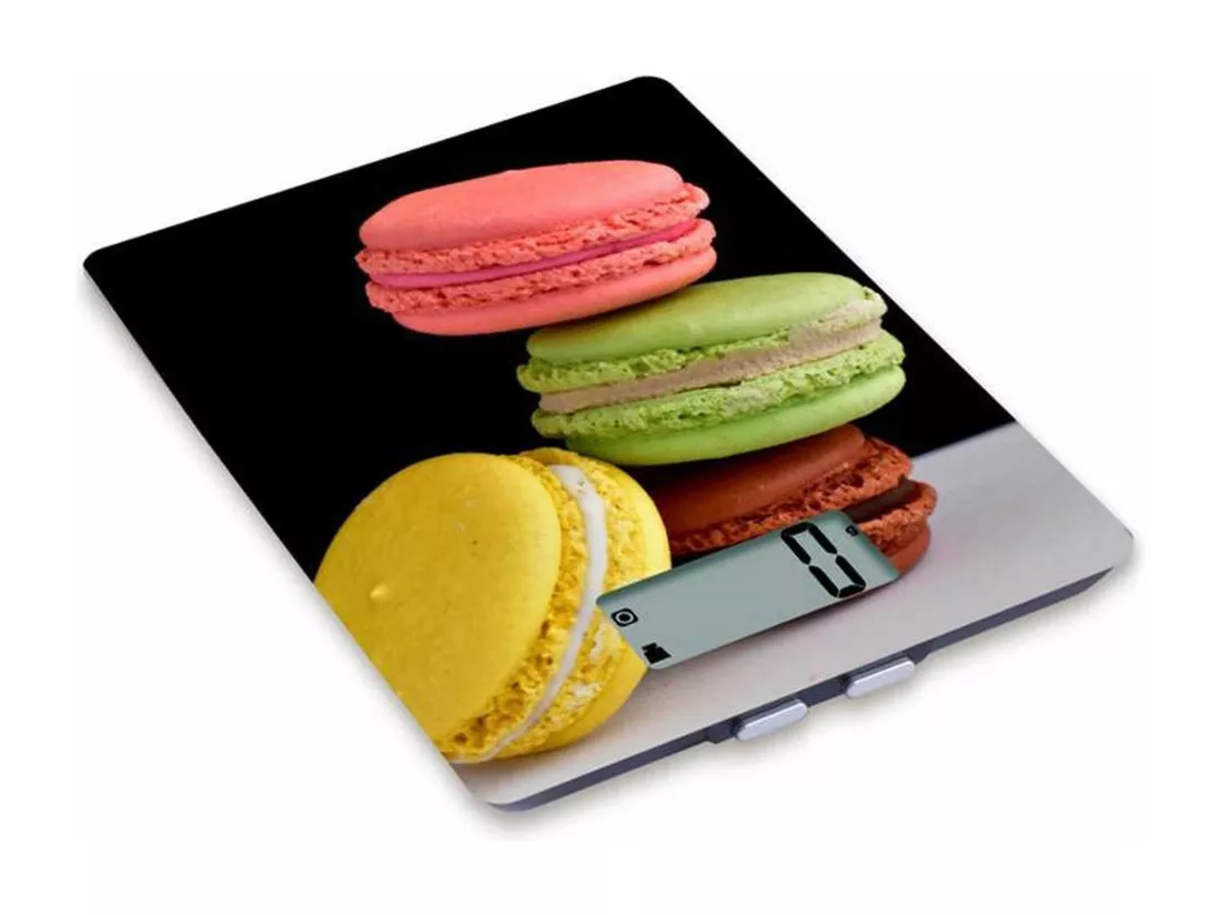Menastyl - Balance De Cuisine Jade Electronique Avec Decor Macaron 5kg 1g