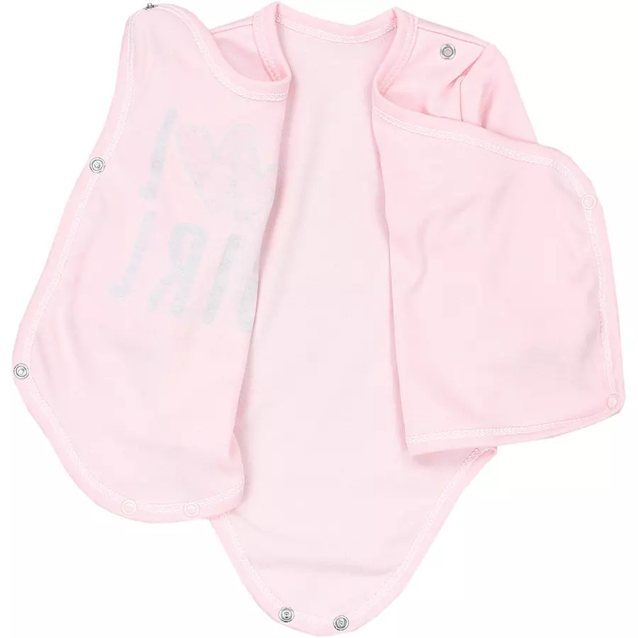 TupTam Baby Langarm Wickelbody im 5er Set ecru
