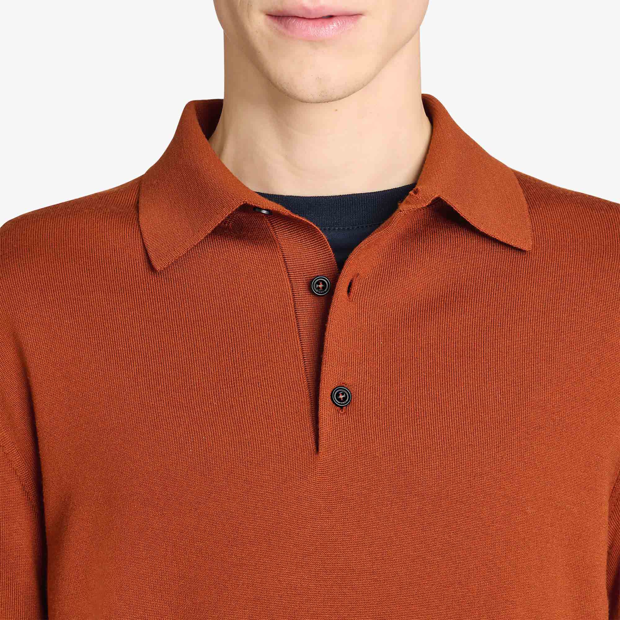 Polo Manches Longues Avec Detail Andy Bar