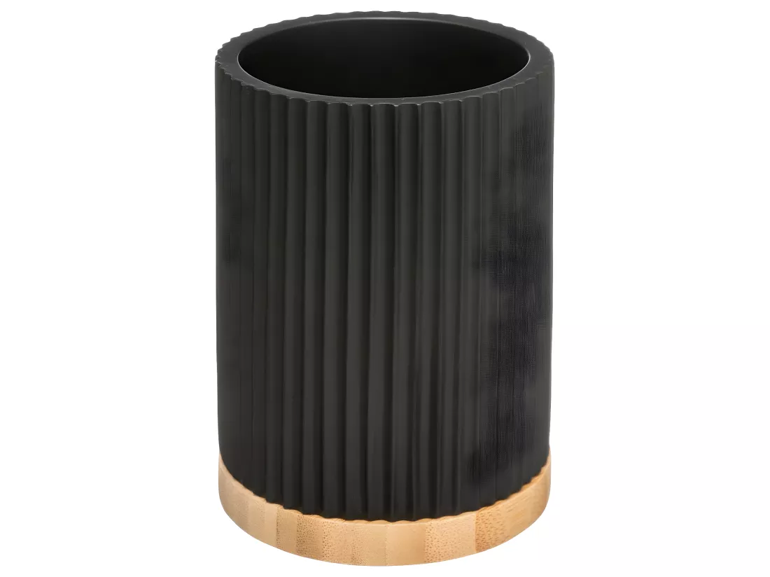 Brosse WC avec support en résine Noir charbon
