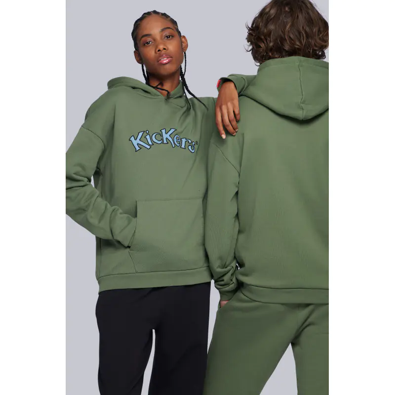 ORGANIC KICK HOODIE KAKI SWEAT Coton biologique No Gender