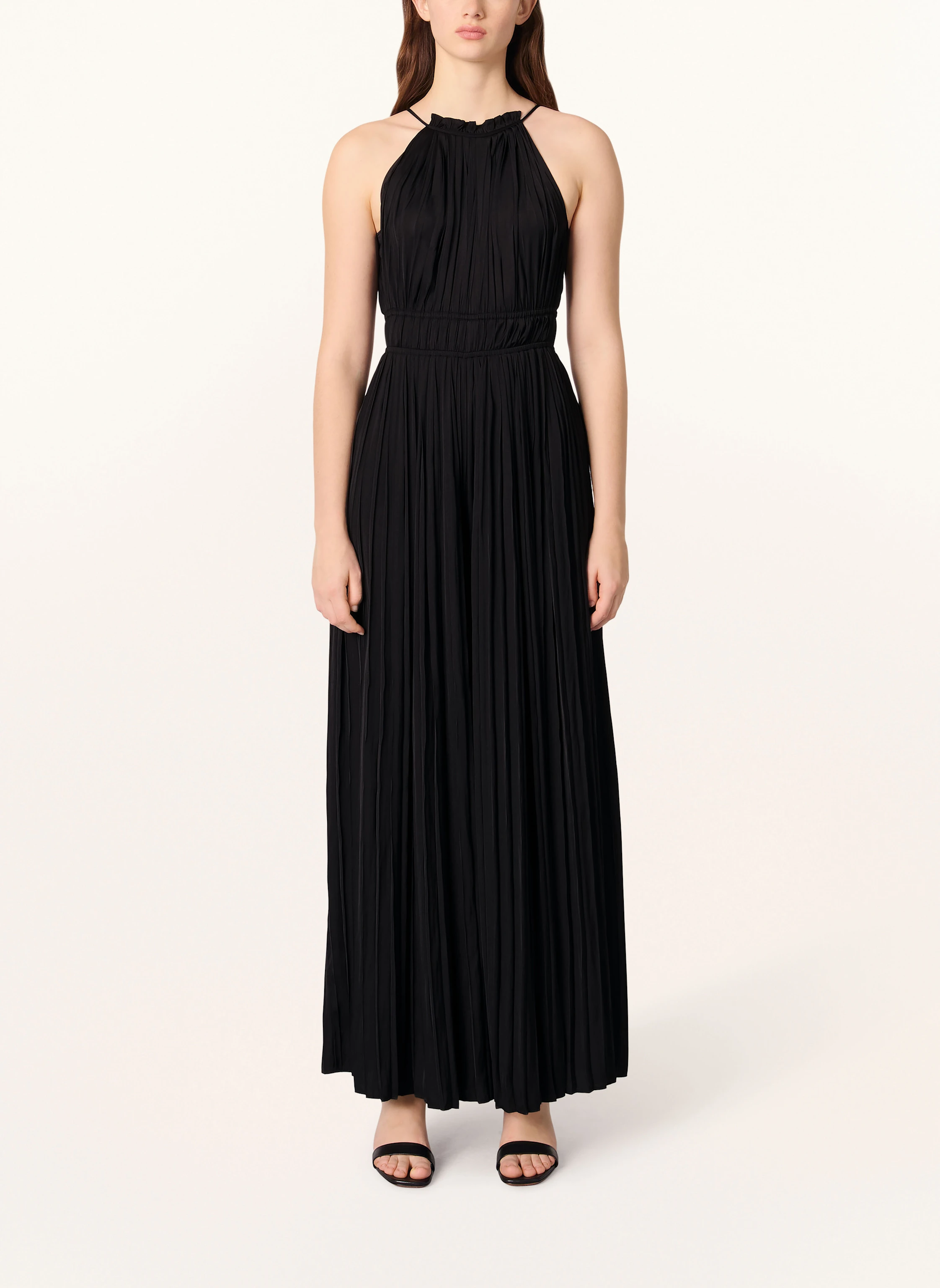 maje Jumpsuit mit Plissees und Cut-out