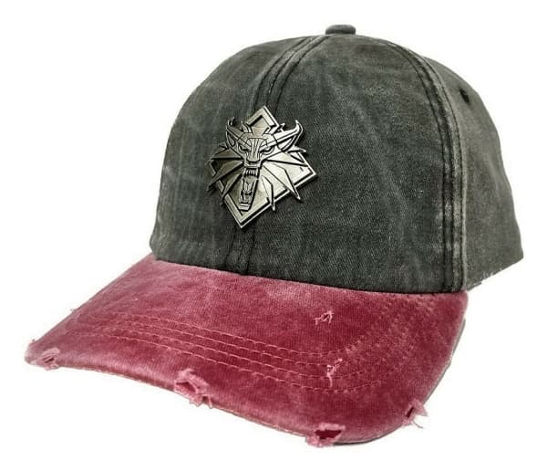 Cenega The Witcher 3, Alle (tider), Caps, Grå, Rød, Baseball-caps, The Witcher 3, Bomull
