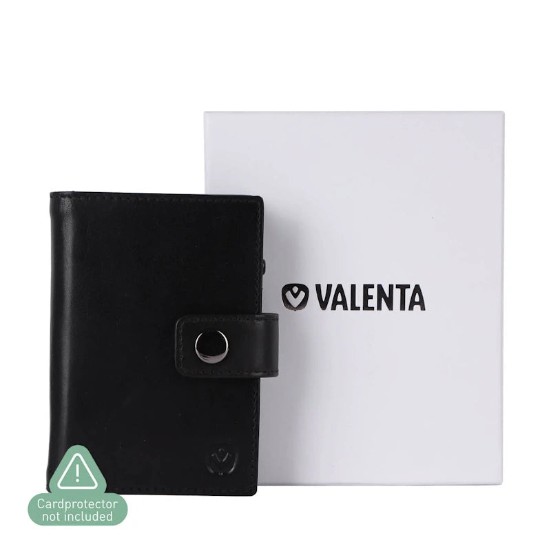 Valenta Card Wallet Leather MagSafe Black