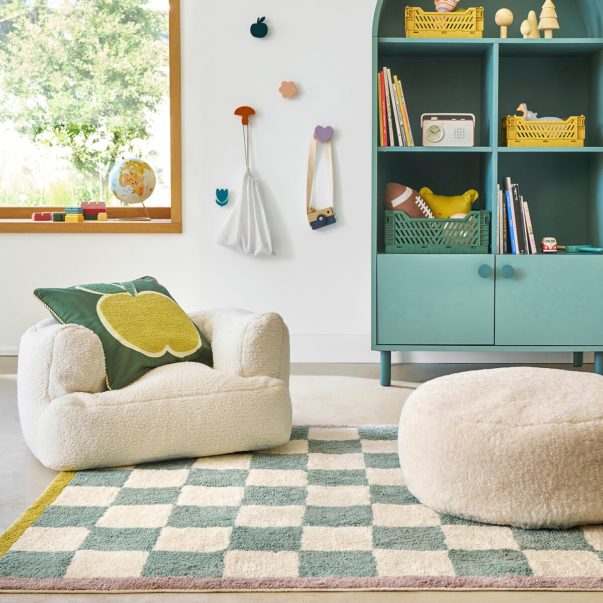 LA REDOUTE INTERIORS<br>Poef em sherpa, Wadding