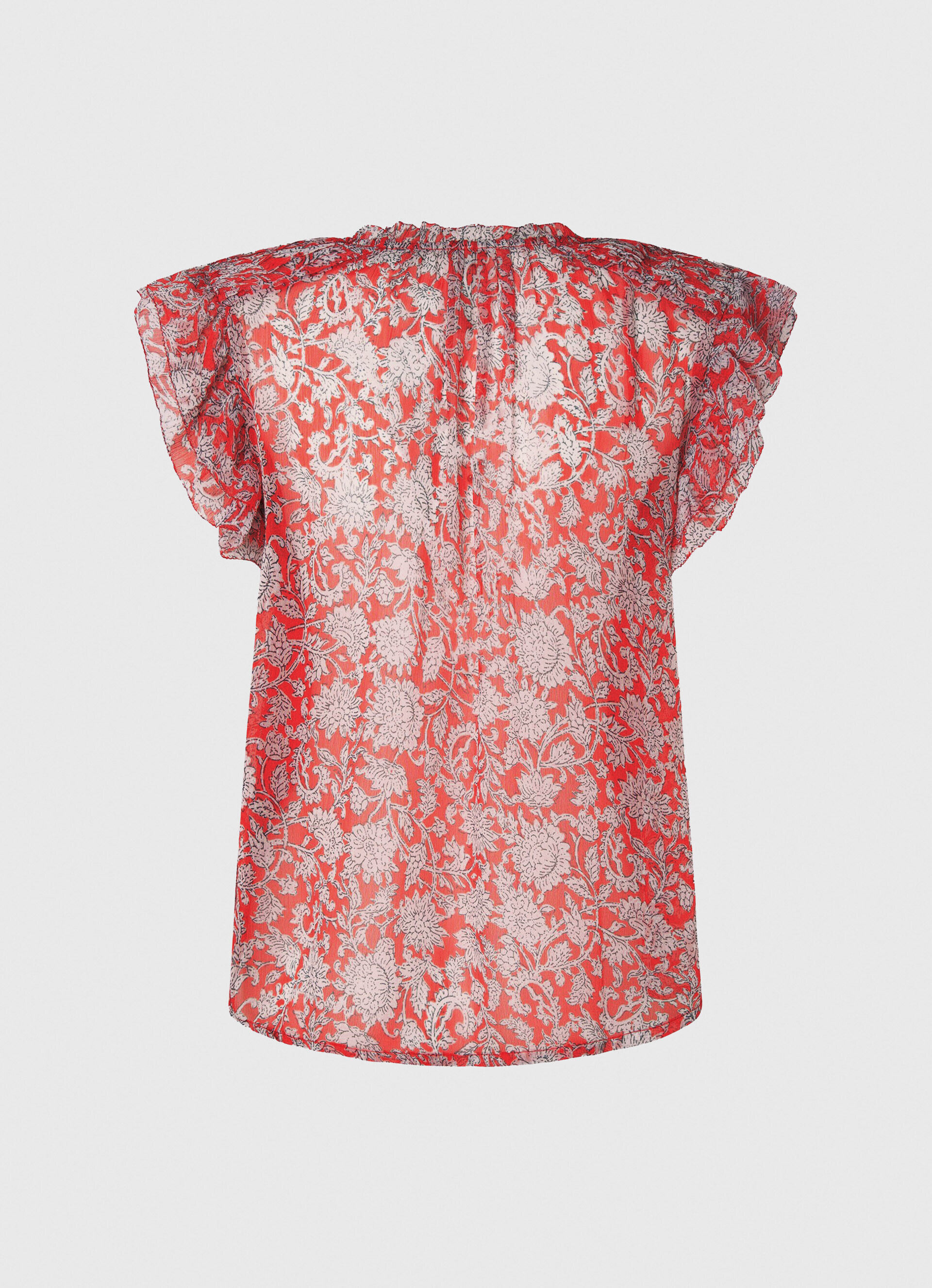 Blusa com estampa floral - multicolorida