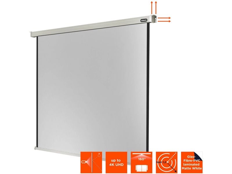 Celexon Motorleinwand Motor Professional 160x160cm 1:1 Leinwand Motor Professional 160 x 160 cm